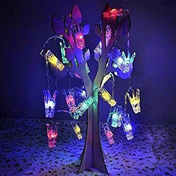 Product Cover Magnoloran LED Photo String Lights 20 Photo Clips Battery Powered Fairy Twinkle Lights, Wedding Party Home Decor Lights for Hanging Photos, Cards and Artwork Multicolor