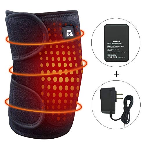 Product Cover Heating Knee Pad, ARRIS Heated Knee Wrap/Electric Heat Knee Brace w/7.4V Lipo Battery Warm Therapy for Joint Pain, Arthritis Meniscus Pain Relief for Men and Women (1PCS)