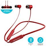 Product Cover VMPALACE Bluetooth Headphones, Noise Cancelling Headphones with Microphone - Magnetic HD Stereo Wireless Headphones, IPX7 8 Hour Battery Waterproof Bluetooth Headset for Running Workout & Gym