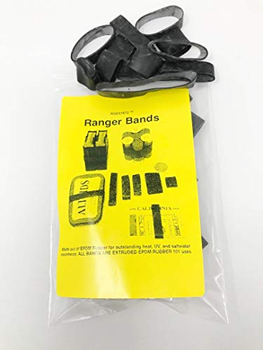 Product Cover Ranger Bands Mixed 35 Count Made from EPDM Rubber for Survival, Emergency Tinder and Strapping Gear of Various Sizes  Made in the USA NGE61972