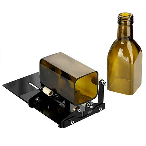 Product Cover Glass Bottle Cutter, Fixm Square & Round Bottle Cutting Machine, Wine Bottles and Beer Bottles Cutter Tool with Accessories Tool KitïŒË†Upgrade VersionïŒâ€°