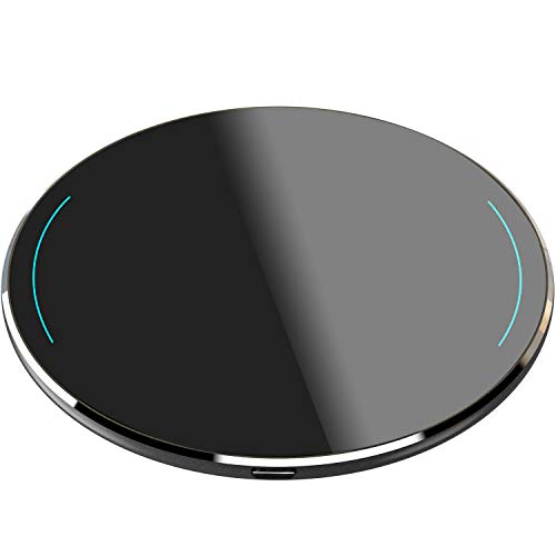 Product Cover TOZO W1 Wireless Charger Ultra Thin Aviation Aluminum CNC Unibody Fast Charging Pad Black (NO AC Adapter)