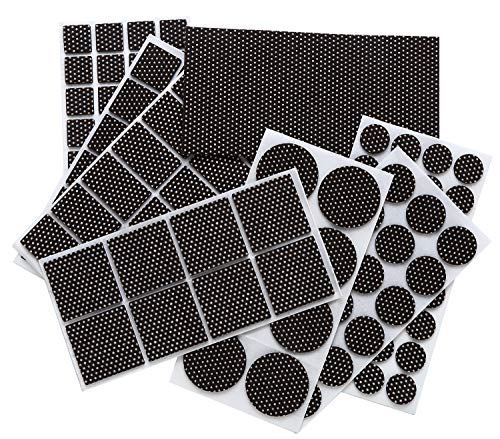 Product Cover Premium Adhesive Furniture Pads Set - Large Pack Non Slip Felt Furniture Pads 129 Piece Furniture Grippers - Silicone Points Surface Firmly Fix in Place Furniture - Best Floor Protectors