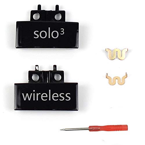 Product Cover Replacement Headband Connector +Headband Screws Repair Parts Kit for Solo3 Wireless Over-Ear Headphones (Black)