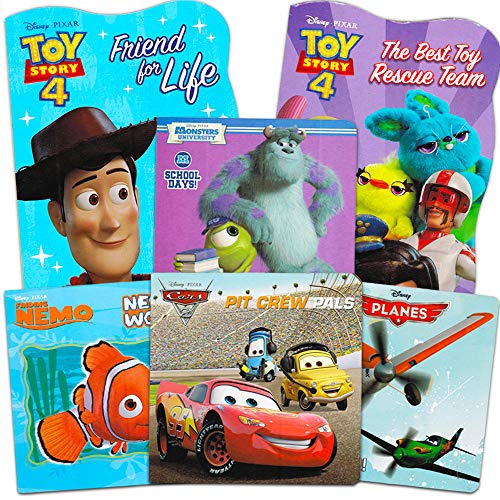 Product Cover Disney Pixar Board Books Super Set ~ Set of 6 Books Featuring Toy Story, Disney Cars, and More