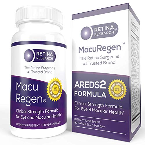 Product Cover MacuRegen AREDS 2 Eye Vitamins - 23-in-1 Macular Health Formula - Recommended by Retina Surgeons - 100% Natural - Made in USA - 90 Capsules - by Retina Research