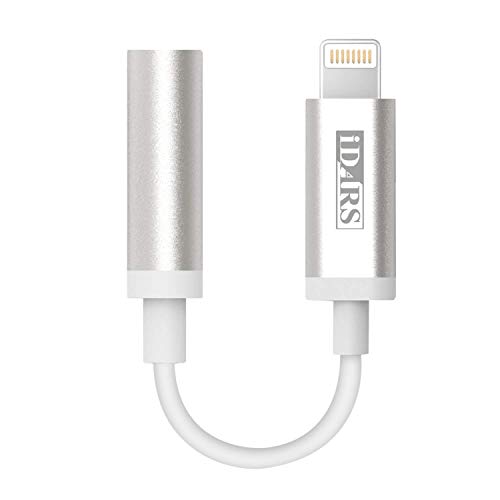 Product Cover iDARS Lightning to 3.5mm Headphone Jack Adapter Apple MFi Certified iPhone Audio Adapter Apple Connectors for iPhone Xs/Xs Max/XR/X/8/8Plus/7/7Plus- White