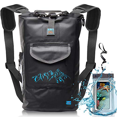 Product Cover Waterproof Dry Bag - Submersible Backpack with Double Fixing Lock and Smart Storage for Camera - Ideal for Kayak Boating, Float, Canoe, and Other Water Activities