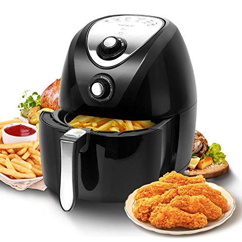Product Cover Aigostar Dragon Pro Air Fryer, 3.4Qt Electric Hot Air Fryers Oven Oilless Cooker with Detachable Non-stick Basket & Automatic Timer & Temperature Control for Fast Healthier Fried Food, 1400W