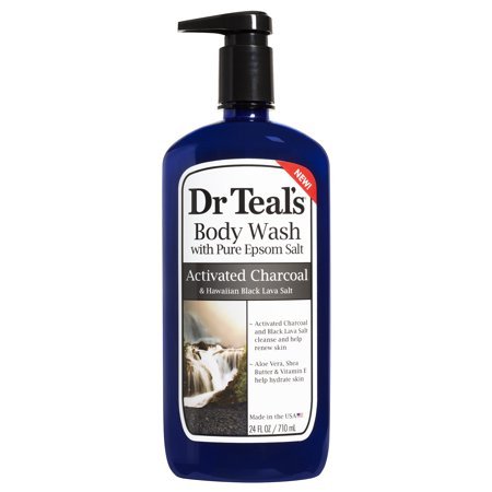 Product Cover Dr Teal's Activated Charcoal & Lava Body Wash, 24 oz (Pack of 4)