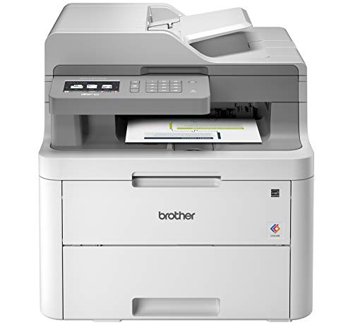 Product Cover Brother MFC-L3710CW Compact Digital Color All-in-One Printer Providing Laser Printer Quality Results with Wireless, Amazon Dash Replenishment Enabled