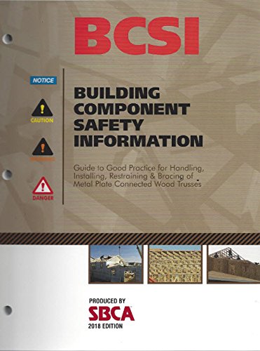 Product Cover guide to good practice for handling, Installing, restraining & bracing of metal plate connected wood trusses 2018