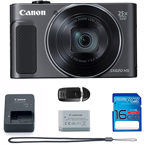 Product Cover Canon PowerShot SX620 HS Digital Camera (Black) Expo Bundle.