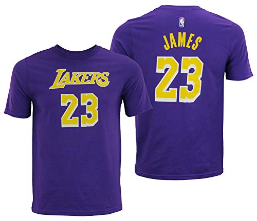 Product Cover NBA Youth Los Angeles Lakers Lebron James Player Tee, Pick A Color