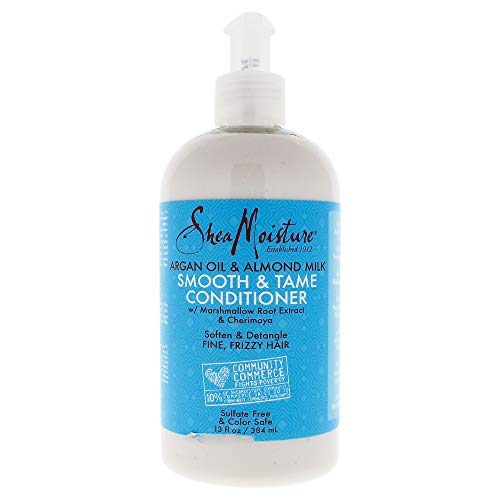 Product Cover Shea Moisture Argan Oil & Almond Milk Smooth & Tame Conditioner, 13 Fluid Ounce