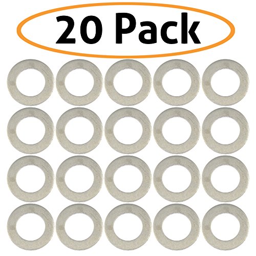 Product Cover 20-Pack of Motorcycle Drain Plug Sealing Washers/Crush Gaskets - Compatible with DPWM14.223-10 - Compatible with Most Models From Yamaha, Triumph, Suzuki, Honda and More - By Mission Automotive