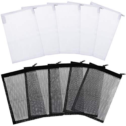Product Cover Tatuo 20 Pieces Aquarium Filter Bags Media Mesh Filter Bags with Zipper for Charcoal Pelletized Remove