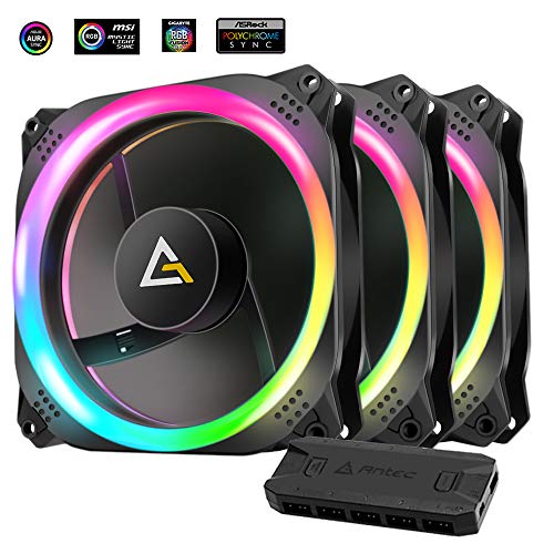 Product Cover Antec Prizm 120mm Addressable RGB Case Fan Radiator - 3 Pack and 2 RGB Strips