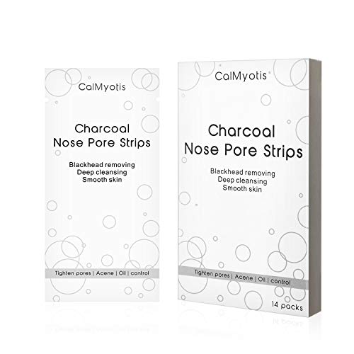 Product Cover Pore Strips, Blackhead Remover Charcoal Nose Strips Deep Cleansing 14 Strips