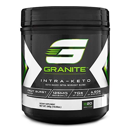 Product Cover Keto Powder by Granite Supplements | 20 Servings of Intra-Keto to Maximize Muscle Growth and Speed Up Recovery | Includes Ketone Bodies, Essential Amino Acids, and Sensoril Ashwagandha