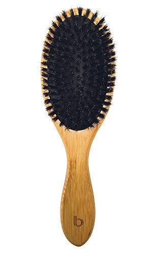 Product Cover Large Oval Paddle Brush Styling Brush by Better Beauty Products, Professional Salon Brush, 100% Natural Bamboo with 100% Soft Boar Bristles, For Natural Hair and All Hair Types, Wooden Oval Brush