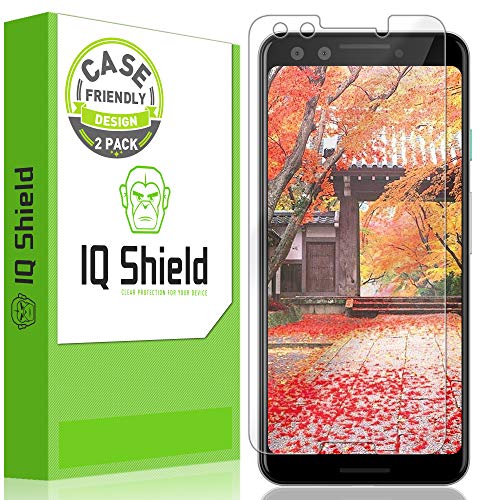 Product Cover IQ Shield Screen Protector Compatible with Google Pixel 3 (2-Pack)(Case Friendly) Anti-Bubble Clear Film