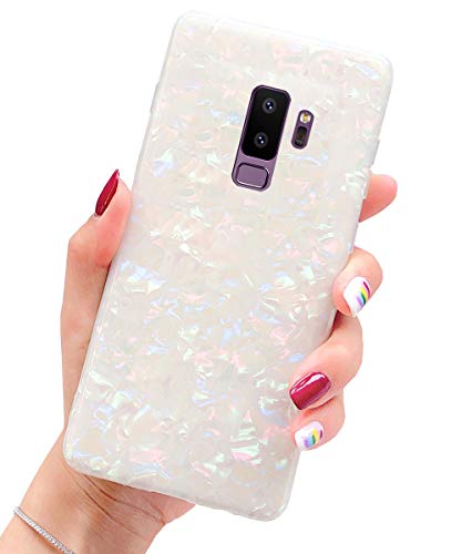 Product Cover Galaxy S9 Plus Case, J.west S9 Plus Case, Luxury Sparkle Bling Crystal Clear Slim Flex Bumper Shockproof TPU Soft Rubber Silicone Back Phone Case for Samsung Galaxy S9+ Plus Colorful