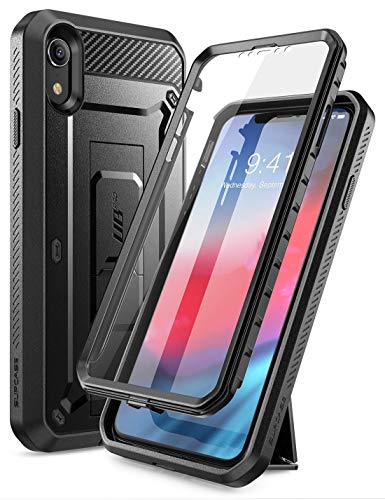 Product Cover Supcase Unicorn Beetle Pro Series Case Designed for Iphone XR, with Built-In Screen Protector Full-Body Rugged Holster Case for Iphone XR 6.1 Inch (2018 Release) (Black)