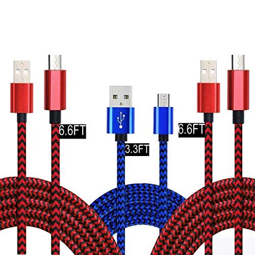 Product Cover Micro USB Cable Android Charger CordïŒË† 6.6FT 6.6FT 3.3FT Fast Charge Samsung Galaxy Tab 3 4 E S S2 7.0 8.0 8.4 9.6 9.7 10.5 10.1 12.2 Pro Kids S6 S7 J3 J7 Edge Note 5 4 HTC