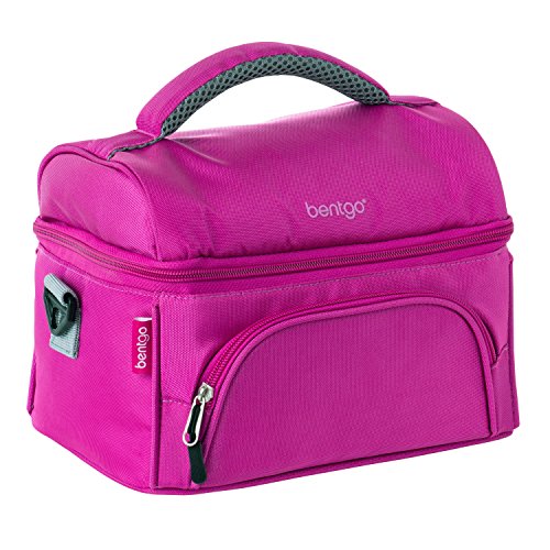Product Cover Bentgo Lunch Bag (Purple) - Insulated Lunch Tote for Work and School with Top and Main Compartments, 2-Way Zipper, Adjustable Strap, and Front Pocket - Fits All Bentgo Lunch Boxes and Other Containers