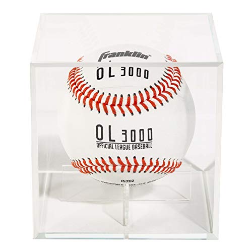 Product Cover Franklin Sports Official Baseball Display Case - Plexiglass - Autograph Display - Fits Official Size Ball
