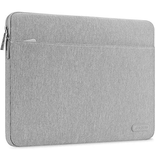 Product Cover MOSISO Laptop Sleeve Bag Compatible with 13-13.3 inch MacBook Pro, MacBook Air, Notebook Computer, Spill Resistant Polyester Horizontal Protective Carrying Case Cover, Gray