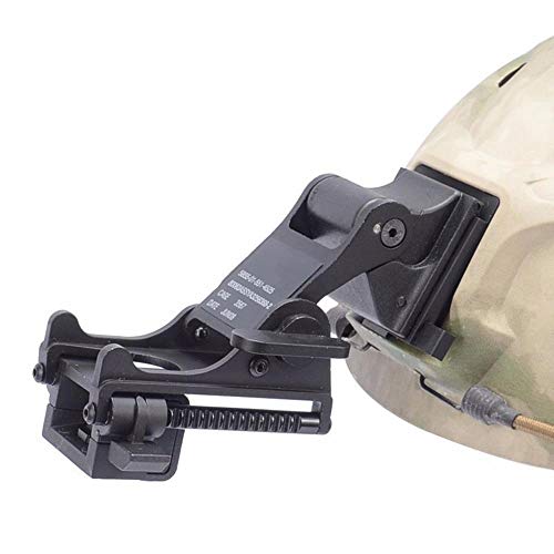 Product Cover LIVIQILY Tactical Sports Helmets Mounting Bracket for Rhino NVG PVS-14/PVS-7 Night Vision Fast ACH PASGT MICH Helmets M88 (Black)