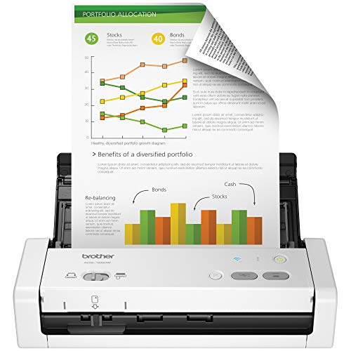 Product Cover Brother Wireless Portable Compact Desktop Scanner, ADS-1250W, Easy-to-Use, Fast Scan Speeds, Ideal for Home, Home Office or On-the-Go Professionals