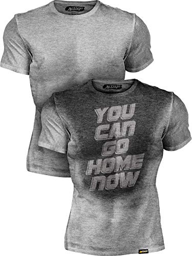 Product Cover Actizio Sweat Activated Funny Motivational Workout Shirt, You Can Go Home Now
