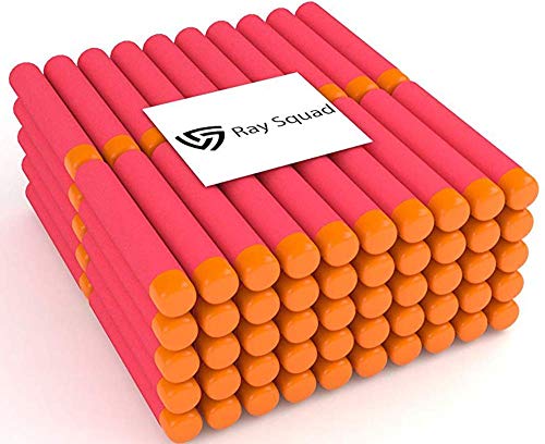 Product Cover Ray Squad Red 120 Nerf Mega Darts, Nerf Compatible Foam Toy Darts, Premium Refill Bullets for N-Strike Guns, Universal Mega Pack, Firm and Safe Nerf Compatible Accessories