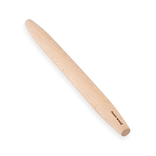 Product Cover Muso Wood Wooden French Rolling Pin for Baking,Beech Wood (French 15.75-Inch-by-1.38-Inch)