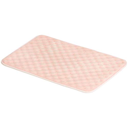 Product Cover AmazonBasics Rippled Memory Foam Bath Mat - Small, Pink