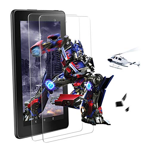 Product Cover [2 Pack] All New Kindle Fire HD 8 Tablet Tempered Glass Screen Protector (8th/7th/6th Generation,2018/2017/2016 Releases) - [Anti-Scratch][Bubble Free][Easy Installation]