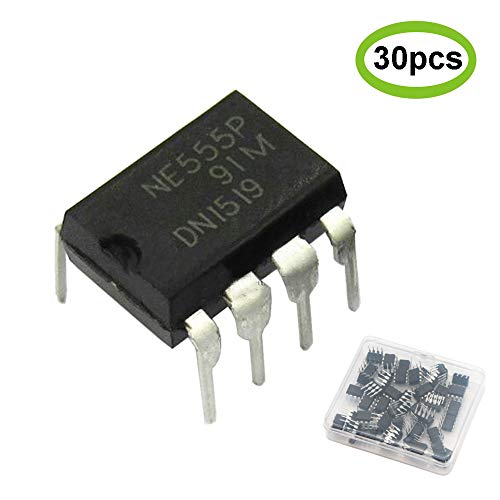 Product Cover 555 Timer Chip IC ne555 Pulse Generator DIP-8 Single Precision Timer (pack of 30pcs)