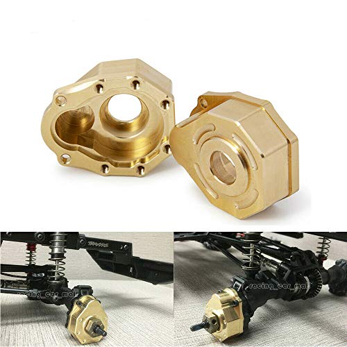 Product Cover Benedict Harry Heavy Duty Brass Steering Knuckle Portal Cover for 1/10 RC Crawler Traxxas TRX-4