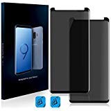 Product Cover Homy Compatible Privacy UHD Screen Protector for Samsung Galaxy S9 PLUS 6.2 inch [2-Pack] - Free Camera Lens Cover. Anti Spy Filter Made of 9H Curved 3D High Clarity Full Cover Japanese Tempered Glass