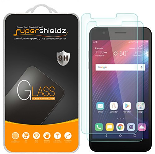 Product Cover (2 Pack) Supershieldz for LG Phoenix Plus Tempered Glass Screen Protector, Anti Scratch, Bubble Free