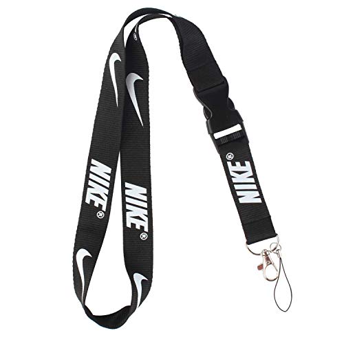Product Cover Lanyard Keychain Holder Keychain Key Chain Black Lanyard Clip with Webbing Strap (Nike)