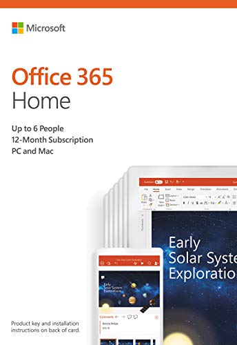 Product Cover Microsoft Office 365 Home | 12-month subscription, up to 6 people, PC/Mac Key Card, English