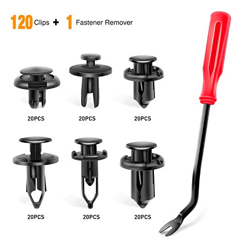 Product Cover GOOACC GRC-30 120PCS Car Retainer 6.3mm 8mm 9mm 10mm Expansion Screws Replacement Kit Bumper Push Rivet Clips, 1PC Fastener Remover