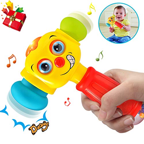 Product Cover HOMOFY Baby Toys Funny Changeable Hammer Toys 6 Months up,Multi-Function,Lights MusicToys for Infant Boys Girls 1 2 3 Years Old -Best Gifts