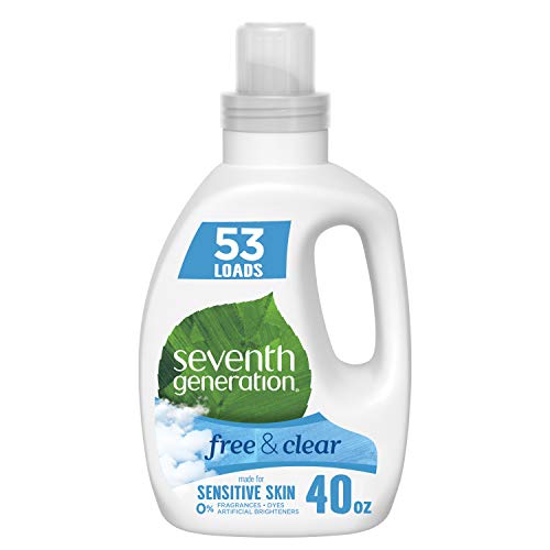Product Cover Seventh Generation Concentrated Laundry Detergent, Free & Clear, 40 oz (53 Loads)