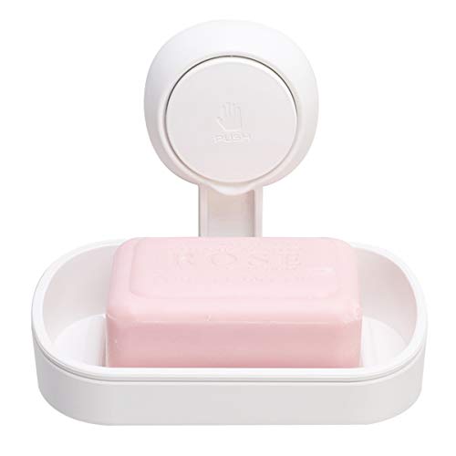 Product Cover TAILI Suction Cup Soap Dish Powerful Vacuum Suction Soap Holder, Strong Sponge Holder for Shower, Bathroom, Tub and Kitchen Sink, Drill-Free, Removable