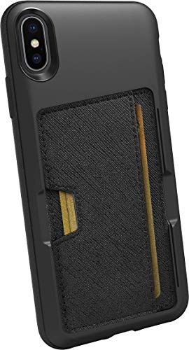Product Cover Smartish iPhone Xs Max Wallet Case - Wallet Slayer Vol. 2 [Slim Protective Kickstand] Credit Card Holder for Apple iPhone 10S Max (Silk) - Black Tie Affair